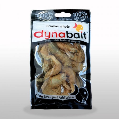 Fresh prawns fishing bait from Dynabait is serious bait for snappers, whiting, flatheads or bream